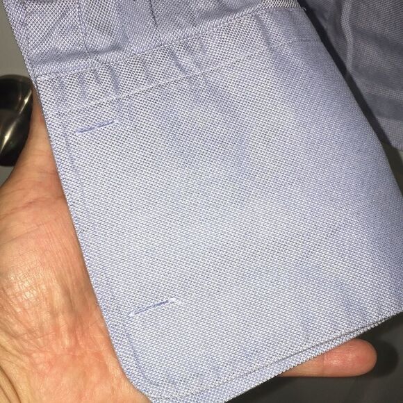 Hugo Boss Blue French Cuff dress shirt 16 x 36/37 - Picture 2 of 4